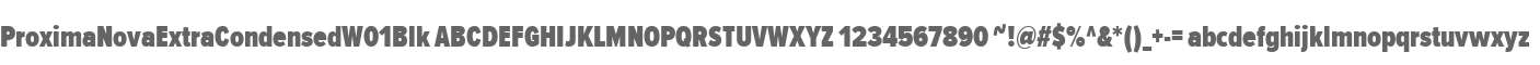 ProximaNovaExtraCondensedW01Blk