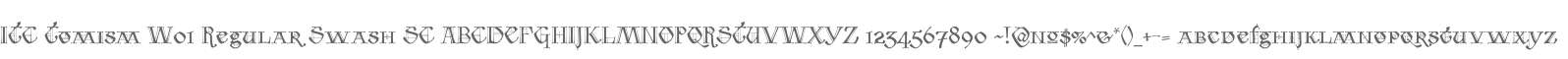 ITC Tomism W01 Regular Swash SC