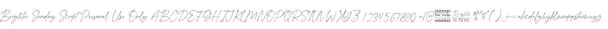 Brighter Sunday Script Personal Use Only
