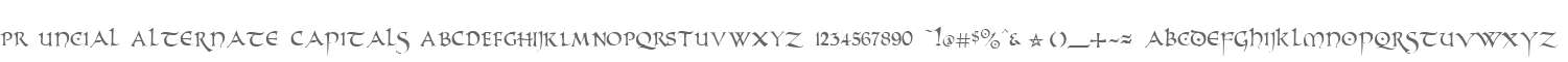 PR Uncial Alternate Capitals