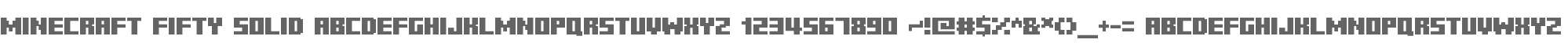 Minecraft Fifty Solid