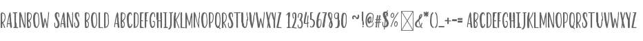 Rainbow Sans Bold