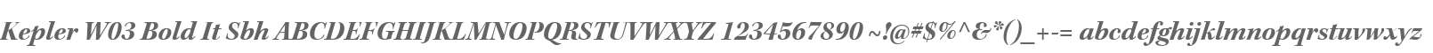 Kepler W03 Bold It Sbh