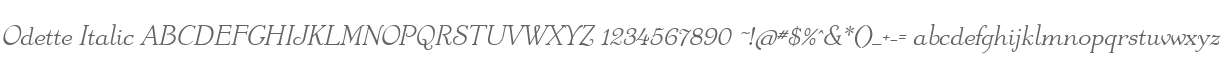 Odette Italic