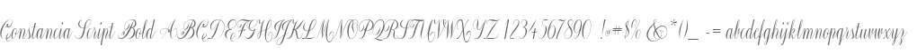 Constancia Script Bold