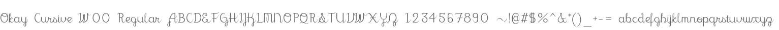 Okay Cursive W00 Regular