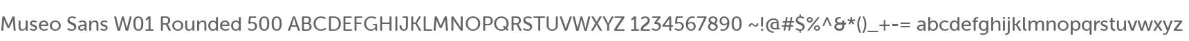 Museo Sans W01 Rounded 500