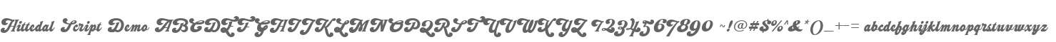 Hittedal Script