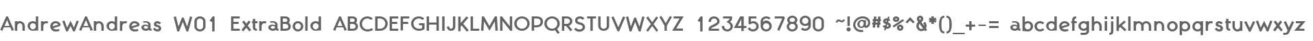 AndrewAndreas W01 ExtraBold