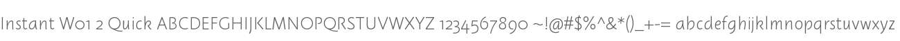 Instant W01 2 Quick