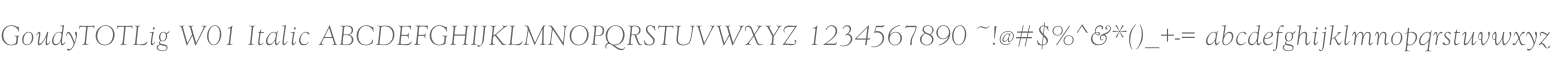 GoudyTOTLig W01 Italic