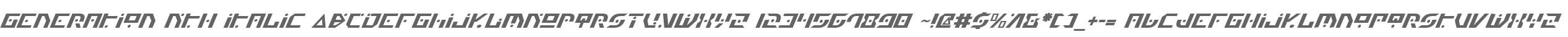 Generation Nth Italic