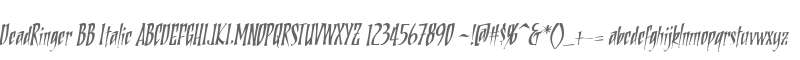 DeadRinger BB Italic
