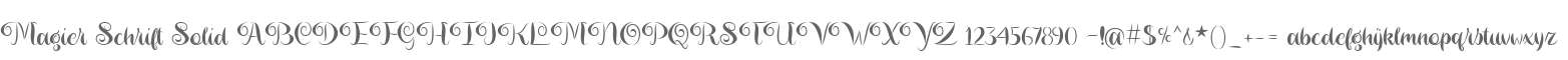 Magier Schrift Solid