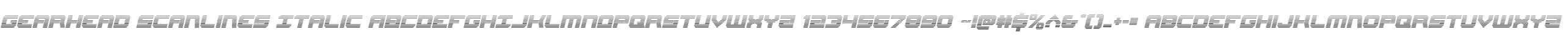Gearhead Scanlines Italic