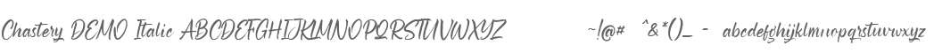 Chastery DEMO Italic