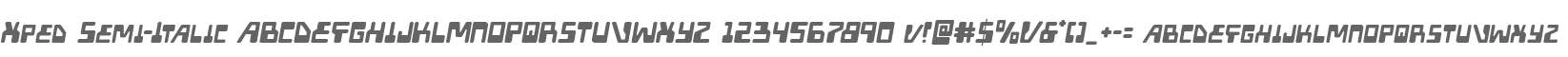 Xped Semi-Italic