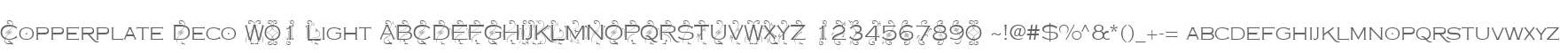 Copperplate Deco W01 Light