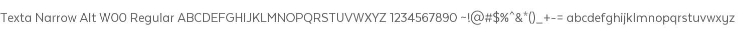 Texta Narrow Alt W00 Regular