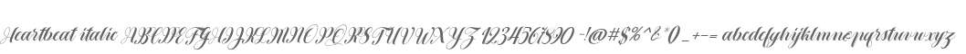 Heartbeat italic