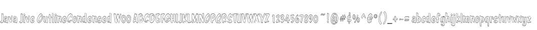 Java Jive OutlineCondensed W00