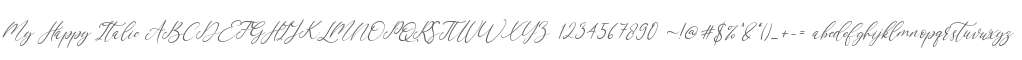 My Happy Italic