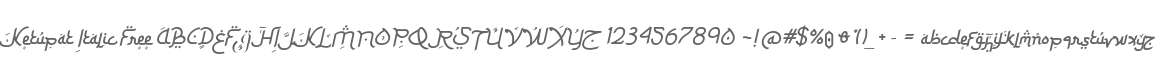 Ketupat Italic Free