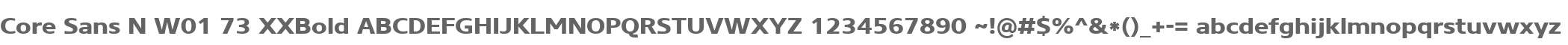 Core Sans N W01 73 XXBold