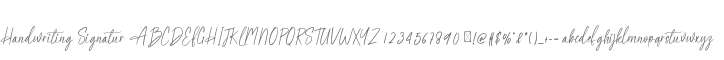 Handwriting Signatur