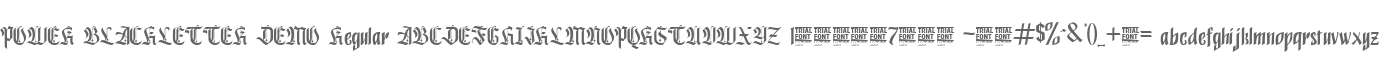 POWER BLACKLETTER DEMO