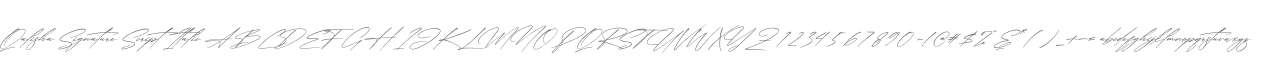 Qalisha Signature Script Italic