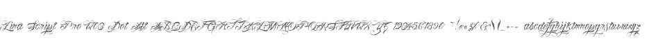 Lina Script Pro W03 Dot Alt