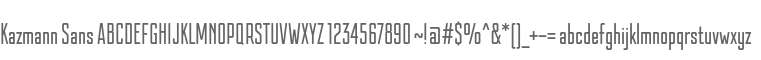 Kazmann Sans