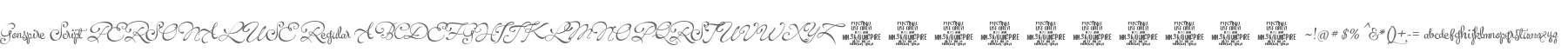 Gonspire Script PERSONAL USE
