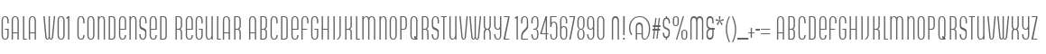 Gala W01 Condensed Regular