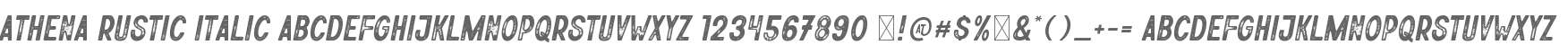 Athena Rustic Italic