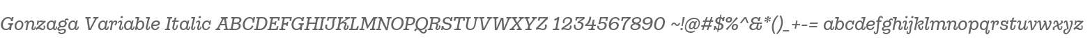 Gonzaga Variable