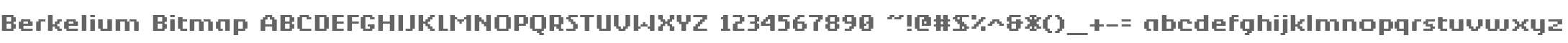 Berkelium Bitmap