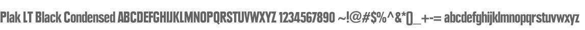 Plak LT Black Condensed