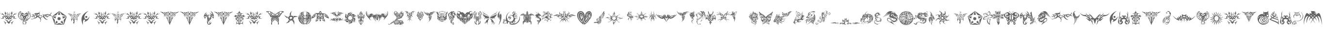 tribal tattoo font