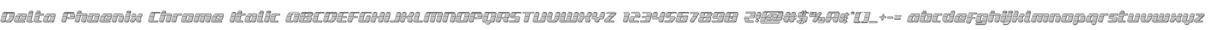 Delta Phoenix Chrome Italic