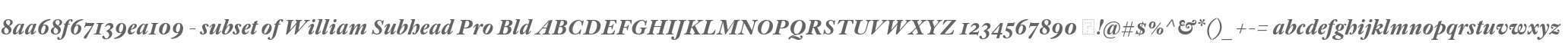 8aa68f67139ea109 - subset of William Subhead Pro Bld