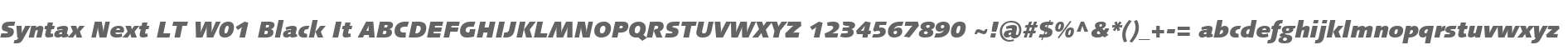 Syntax Next LT W01 Black It