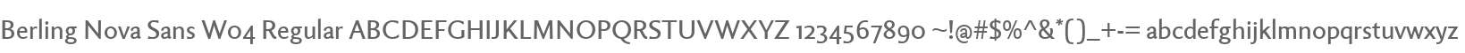Berling Nova Sans W04 Regular