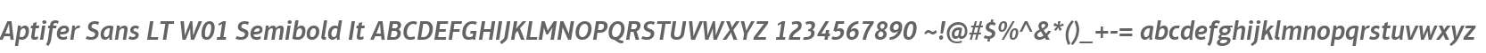 Aptifer Sans LT W01 Semibold It