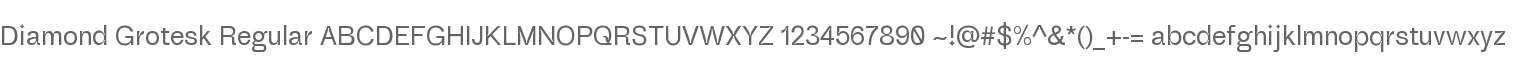 Diamond Grotesk