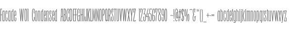 Facade W01 Condensed