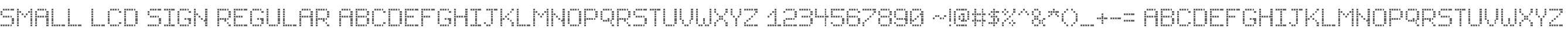 Small LCD Sign Regular