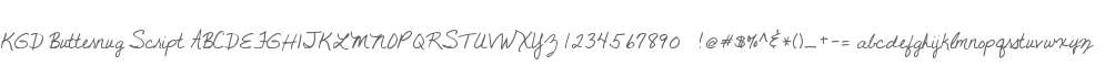 KGD Butternug Script