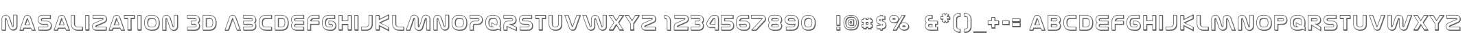 Nasalization 3D